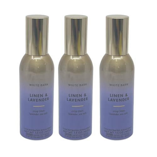 Banho & Corpo Trabalha Linho & Lavanda Salão Concentrado Spray 1,5 oz cada - Pacote de 3