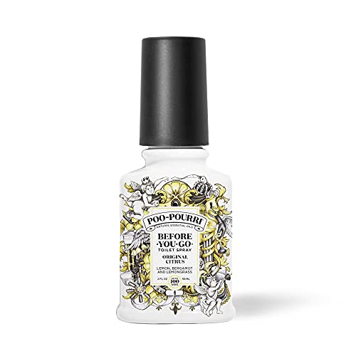 Poo-Pourri Before-You-Go Toilettenspray, Original Zitrus, 2 Fl Oz - Zitrone, Bergamotte und Zitronengras