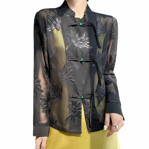 Sponsored ADS - New Chinese Womens art, Vintage Chinese jacquard cardigan tops, chemises brodées